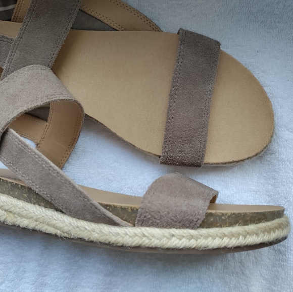 🆕Lucky Brand | Gadine Suede Sandals Size 9 - Picture 4 of 10